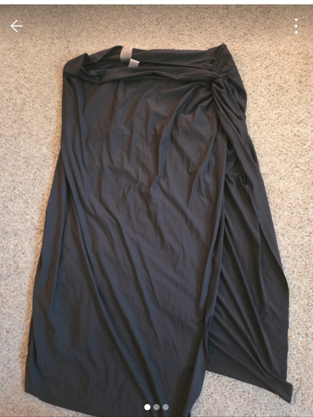 CALIA by Carrie Underwood Black High-Waisted Twisted Knot Sarong